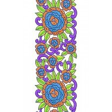 African Brocade Embroidery Design 3027