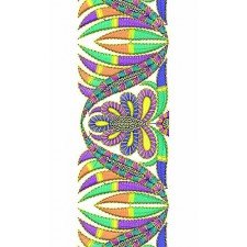 Awesome Combination Of Sequins & Flat Embroidery Design 3043