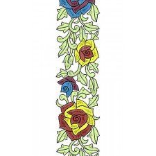 Flat Embroidery Border Design 3052