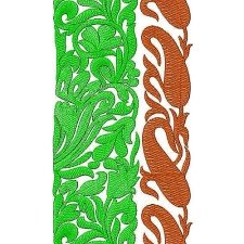 2 Color Border Embroidery Design 3210