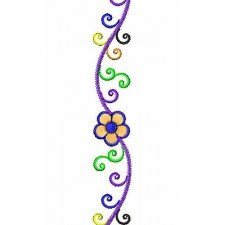 Simple Glossy Floral Embroidery Lace Design