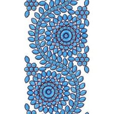 Cotton Printed Kurti Tunic Border Embroidery Design