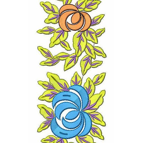 Lucky Floral Embroidery Design