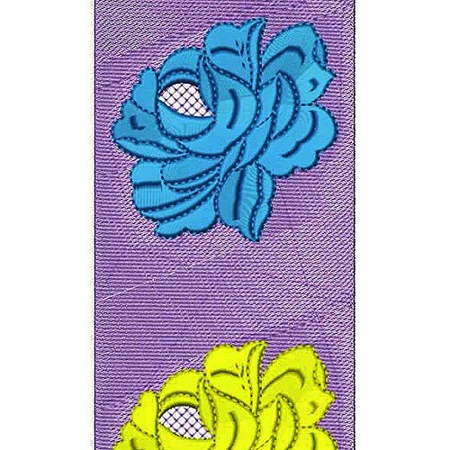 Rose Floral | Border Embroidery Design