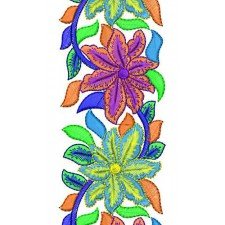 Flat Embroidery Dress Design