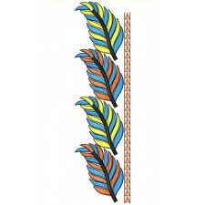 Peacock Feather Embroidery Design