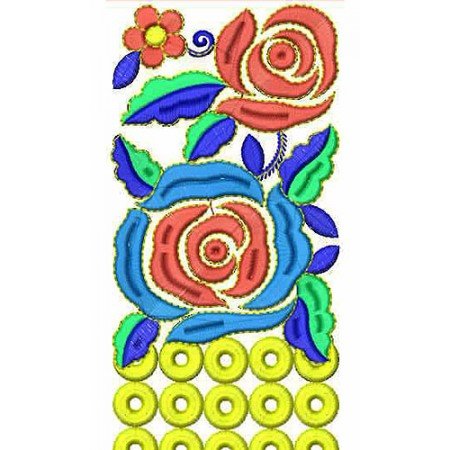China Rose Floral | Embroidery Design