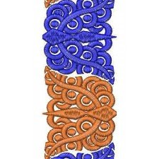 Dual Color Match Lace Embroidery Design