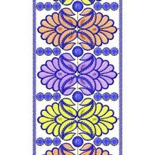 African Caftan Border Embroidery Design