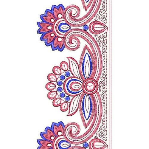 Vibrant Color Sequins Lace Border Borcade 4 Saree & Dress