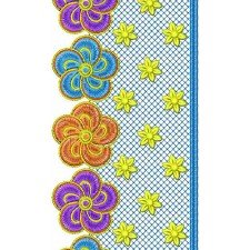 Seamless Pattern Embroidery Lace Design