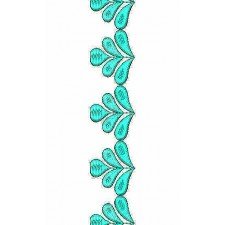 Small Floral Motif Border Embroidery Designs