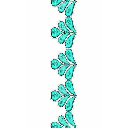 Small Floral Motif Border Embroidery Designs