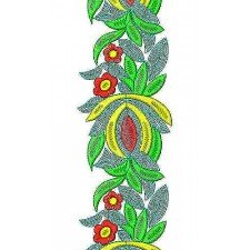 Heavy Cording Flat Embroidery Lace Border Design