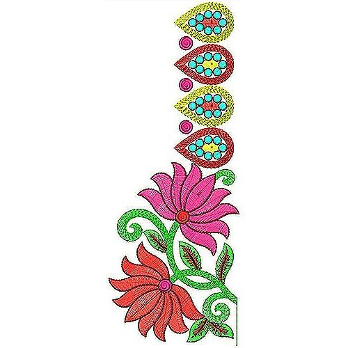 Colorful Embroidery Belt Dress Embroidery Design