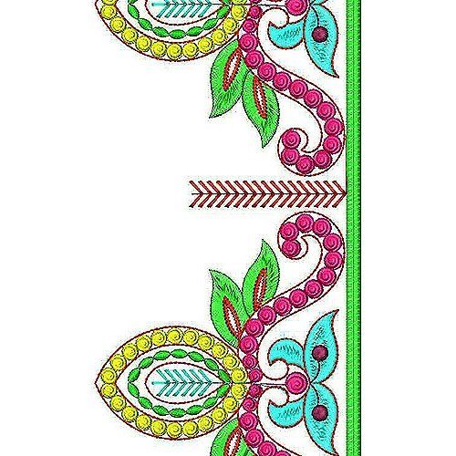 Special Mirror Handwork Stitch Lace Border Brocade Embroidery Design