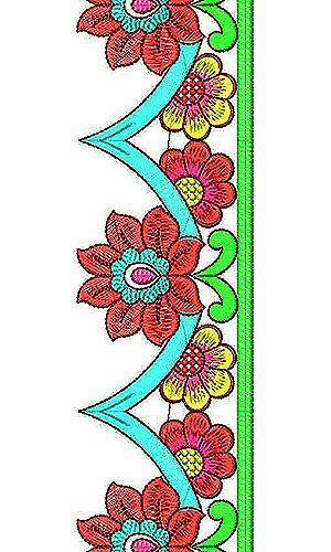 Embroidery Belt Border Lace Design