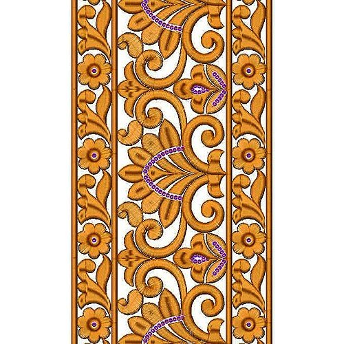 South Korea Border Garment Embroidery Design
