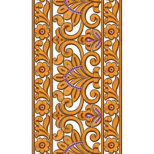 South Korea Border Garment Embroidery Design