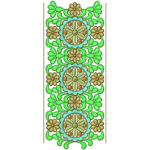 4768 Caucasian Rug Lace Embroidery Design