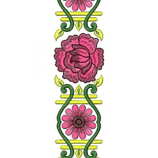 Lace Machine Embroidery Design For Dress