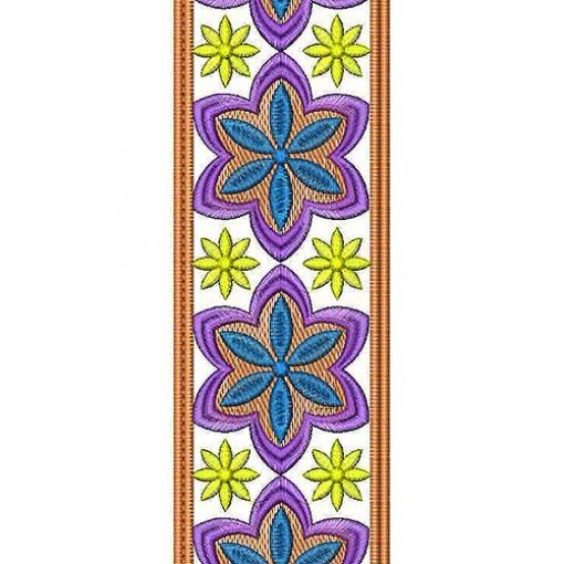Wedding Gown Lace Embroidery Design