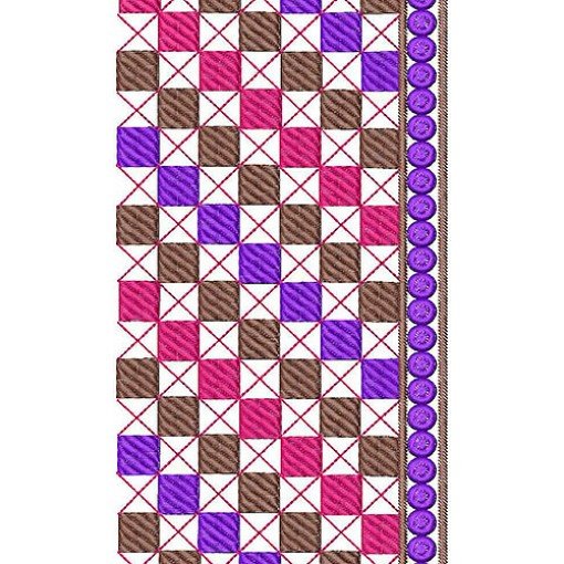 Taffeta Skirt's Lace Embroidery Design