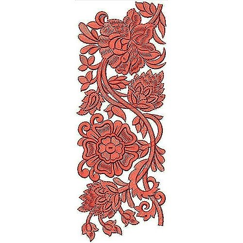 Cotton Fabric Designer Lace Border Brocade Embroidery Design