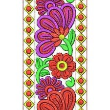 Embroiderey Belt Border Lace Design