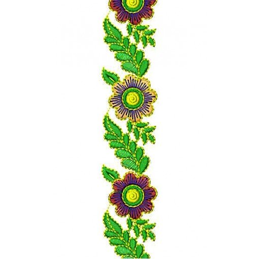 Embroidery Tulle Lace Trim Design