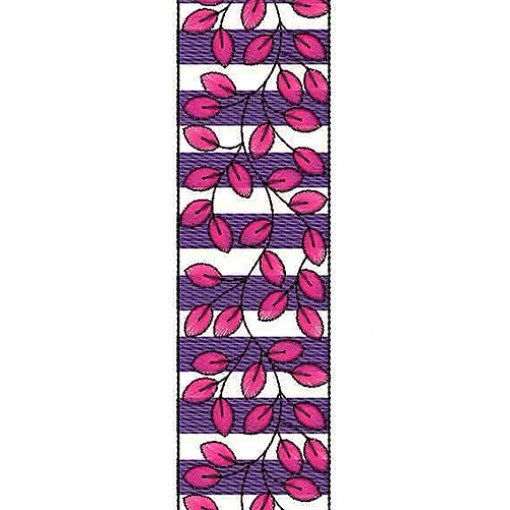 Vintage Leaf Pattern Lace Embroidery Design