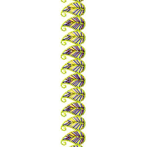 Paisley Patterns Lace Embroidery Design