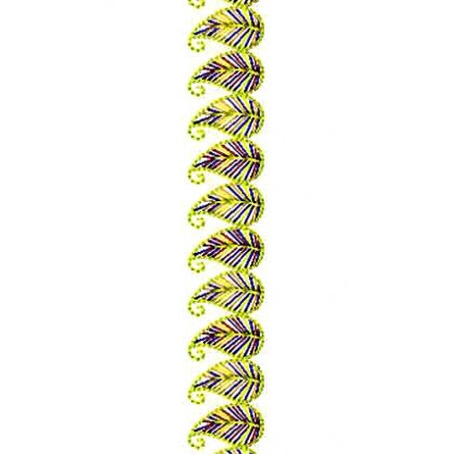 Paisley Patterns Lace Embroidery Design
