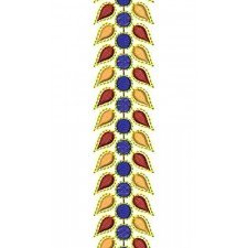 Illusion Yoke Lace Embroidery Design
