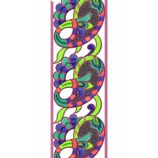 Sequin Trim Lace Embroidery Design