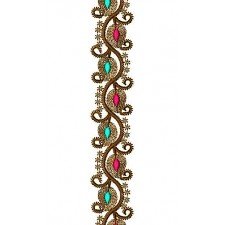 Kashmiri Wedding Lace Embroidery Design