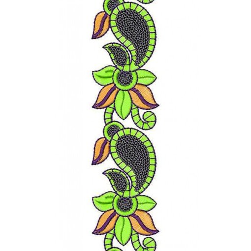 Babby Girl Frock's Lace Embroidery Design