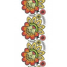 Beautiful Indian Women Lace Embroidery Design