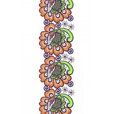 Woven Kutch Work Pattern Lace Design