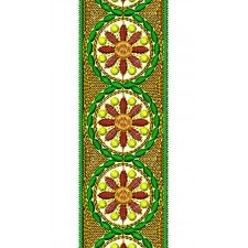 Wedding Satin Stitches Lace Embroidery Design