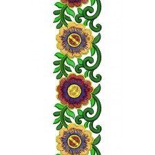 Italian Lace Fabric Embroidery Design