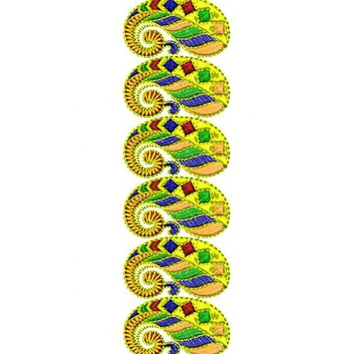 Traditional Gujarati Lace Embroidery Design