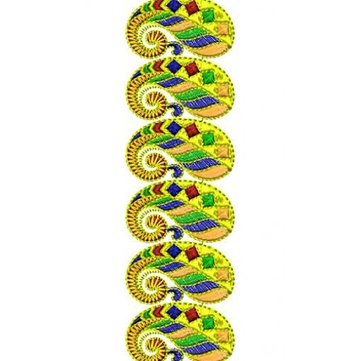 Traditional Gujarati Lace Embroidery Design