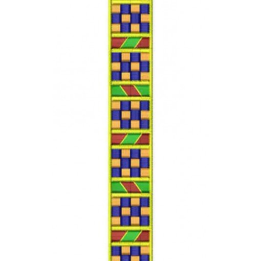 Satin Stitch Belt Lace Embroidery Design
