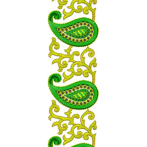 Pakistani Fashion Lace Embroidery Design