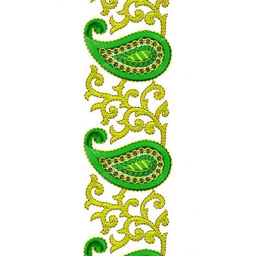 Pakistani Fashion Lace Embroidery Design