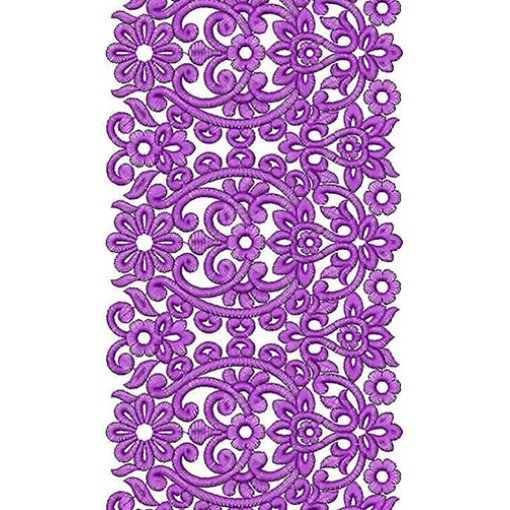 Pakistani Fabric Lace Embroidery Design