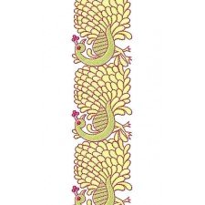 Peacock Lace Embroidery Design