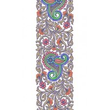 Chanderi Embroidery Lace Design 6441