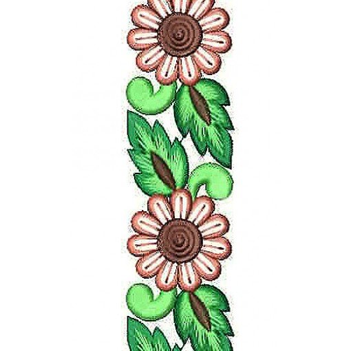 Natural Leaf Small Creative Brocade Lace Embroidery Design